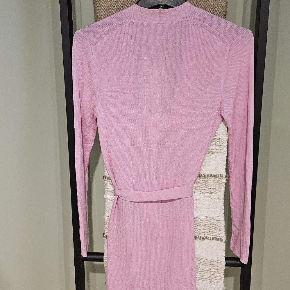 NEW! LAFAYETTE 148 NEW YORK Dahlia Belted Ribbed Knit Cardigan XS. - Picture 6 of 10